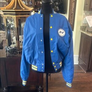 Windless The Flapjacket Sz M Blue Yellow Collegiate Jacket GUC